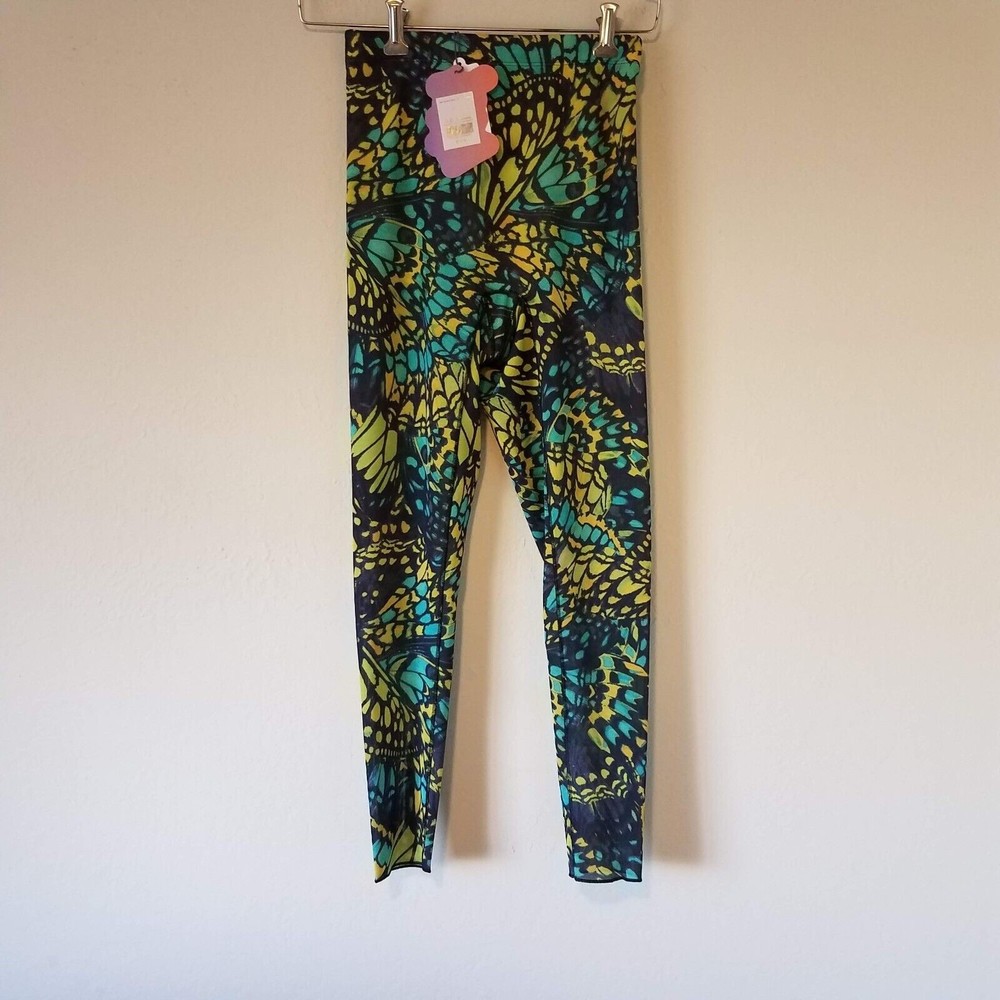 Yitty Small S Mesh Me Smoothing High Waist Legging Bright Blue Buttafly Lizzo